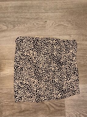 Y2K Leopard Print Tube Top Bandeau